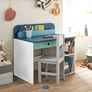 Giotto Escritorio Infantil color Blanco y Azul Bondi