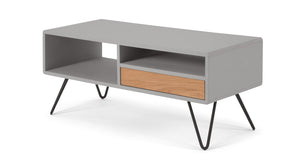 Ukan Mueble Multimedia color Gris y Roble ideal para TV