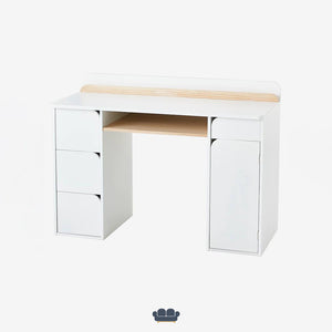 Satelite Escritorio Infantil color Blanco y Madera